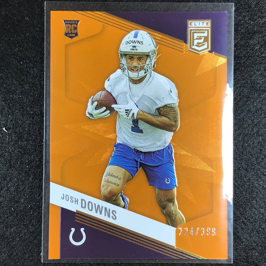2023 Donruss Elite Nfl Josh Downs Rookie Orange 224/399 No 159