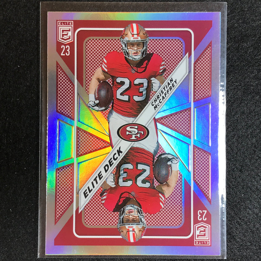 2023 Donruss Elite Nfl Christian Mccaffrey Elite Deck Silver No 10