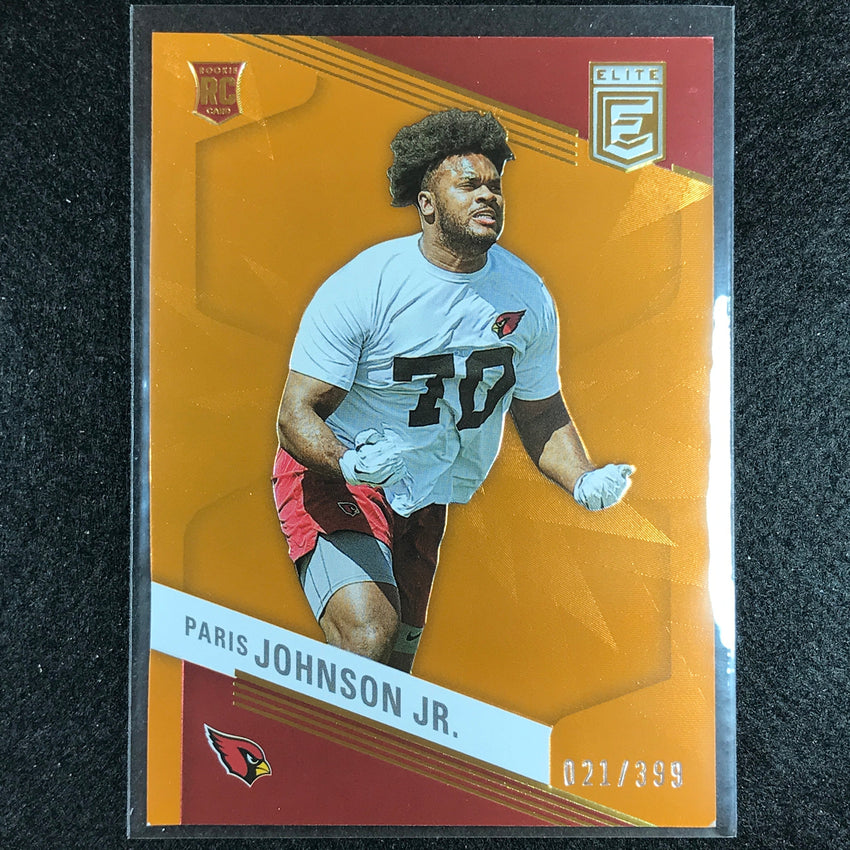 2023 Donruss Elite NFL PARIS JOHNSON JR. Rookie Orange 21/399 #174