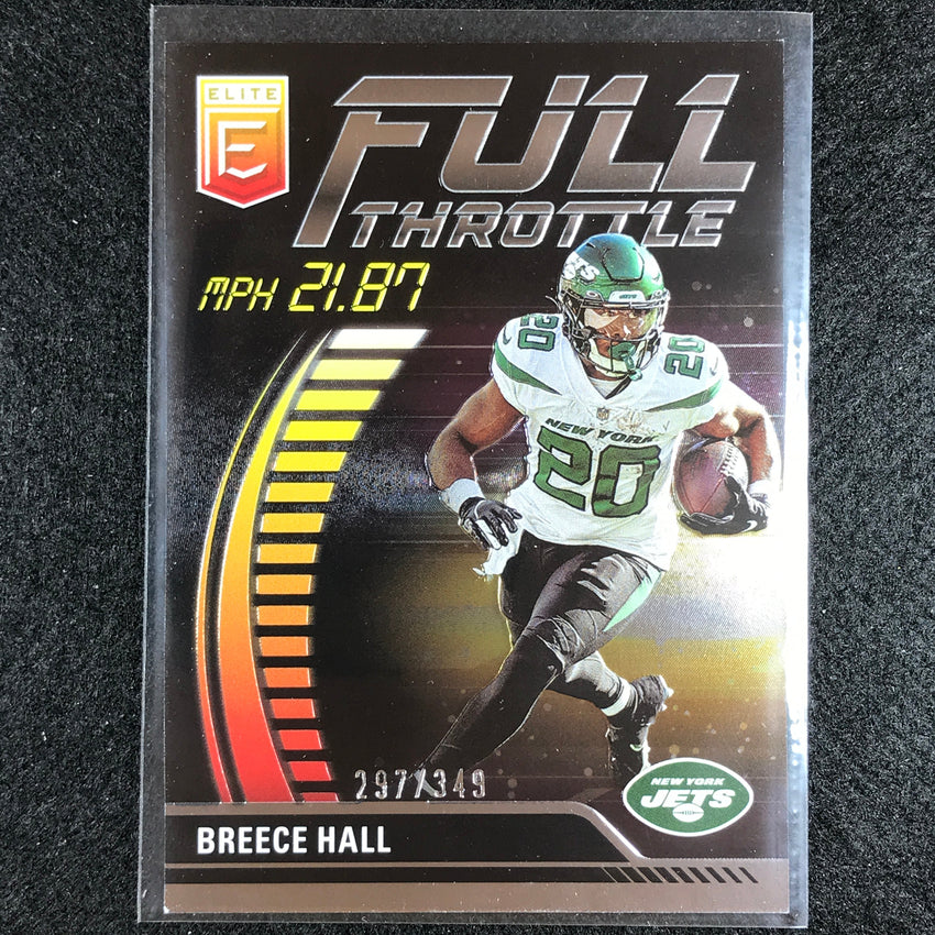 2023 Donruss Elite Nfl Breece Hall Full Throttle Silver 297/349