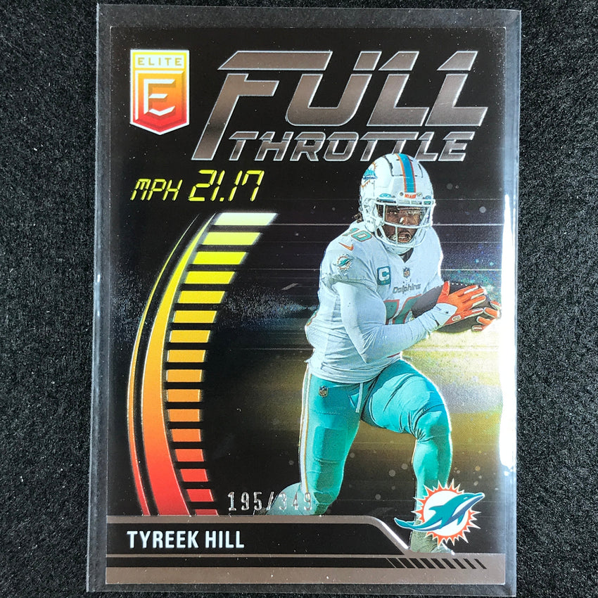 2023 Donruss Elite Nfl Tyreek Hill Full Throttle Silver 195/349