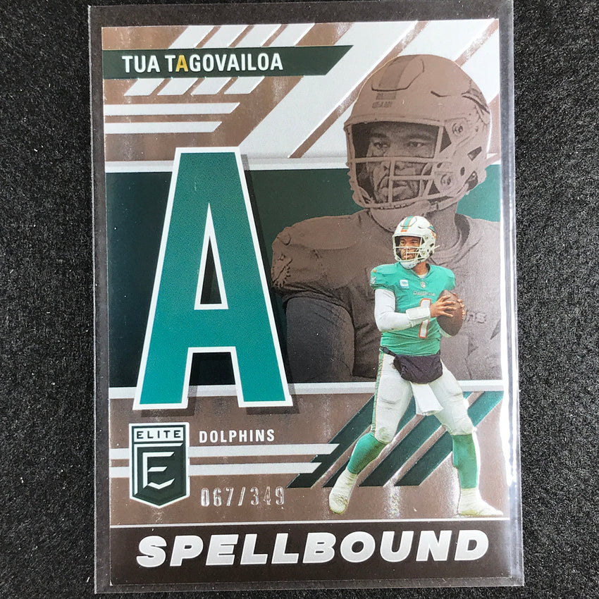 2023 Donruss Elite Nfl Tua Tagovailoa Spellbound Silver 67/349