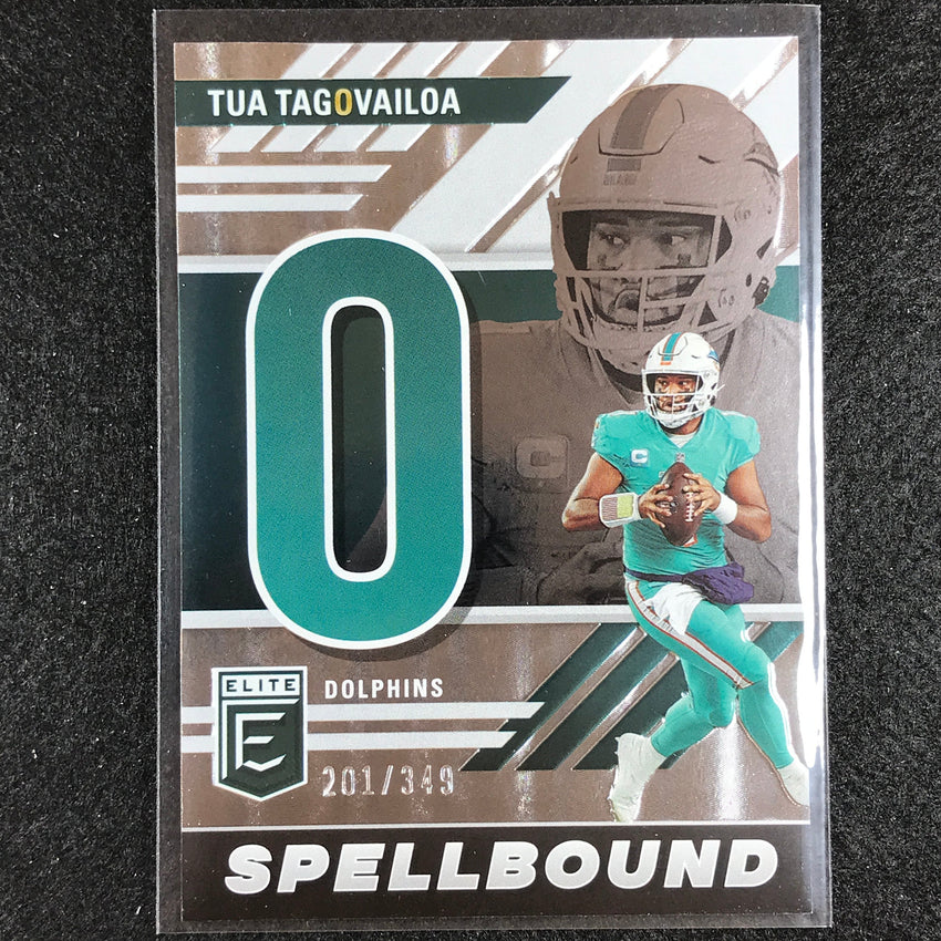 2023 Donruss Elite Nfl Tua Tagovailoa Spellbound Silver 201/349