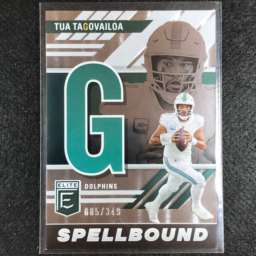 2023 Donruss Elite Nfl Tua Tagovailoa Spellbound Silver 85/349
