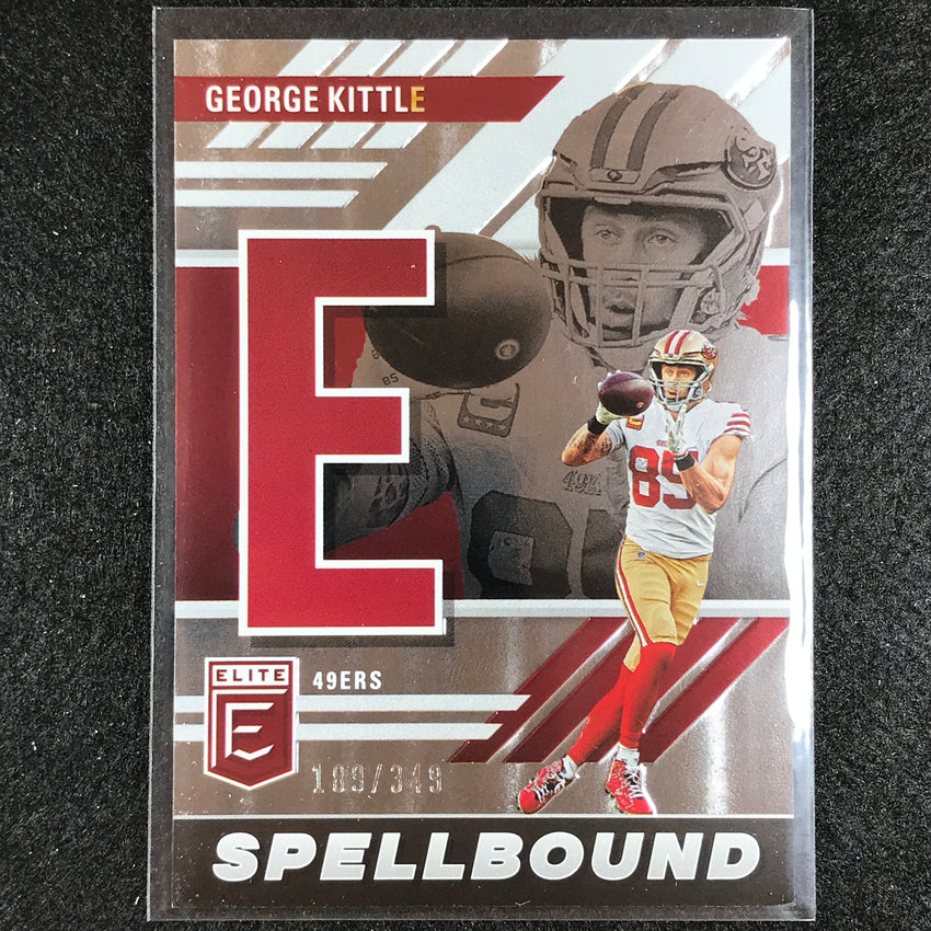 2023 Donruss Elite Nfl George Kittle Spellbound Silver 189/349
