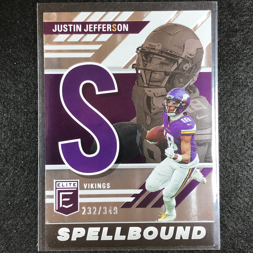 2023 Donruss Elite Nfl Justin Jefferson Spellbound Silver 232/349