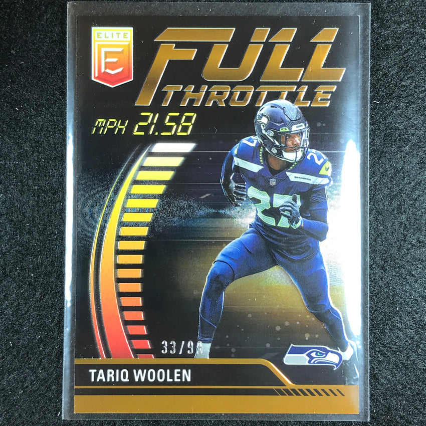 2023 Donruss Elite Nfl Tariq Woolen Full Throttle Orange 33/99