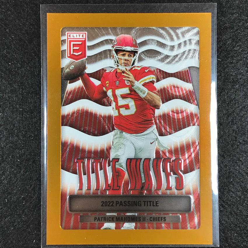 2023 Donruss Elite Nfl Patrick Mahomes Ii Title Waves Orange 35/99