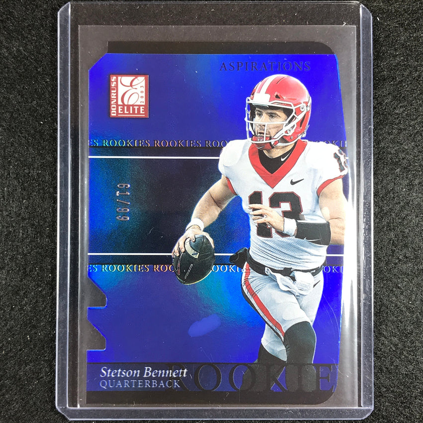 2023 Donruss Elite Nfl Stetson Bennett 2003 Rookies Aspirations Die-cut 61/99