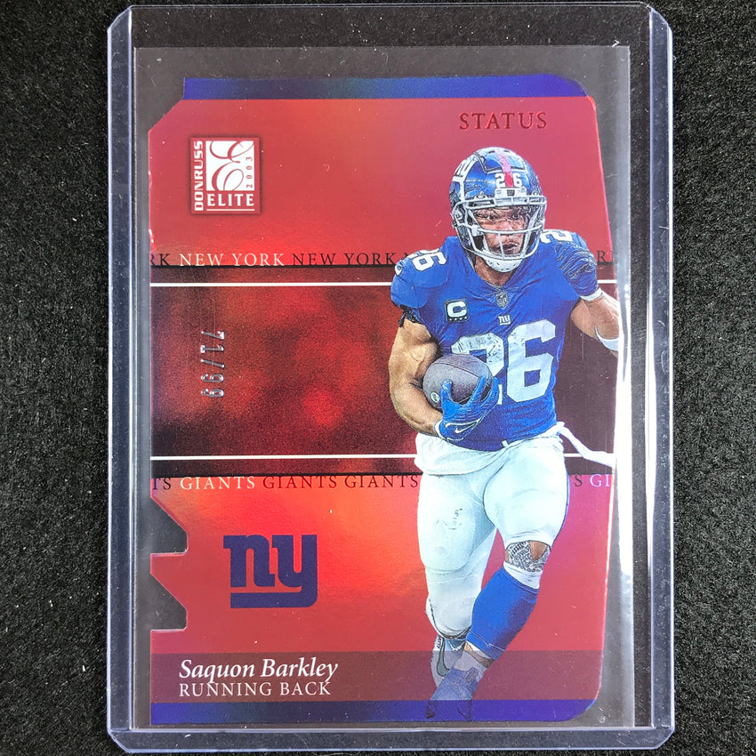 2023 Donruss Elite Nfl Saquon Barkley 2003 Elite Status Die-cut 71/99