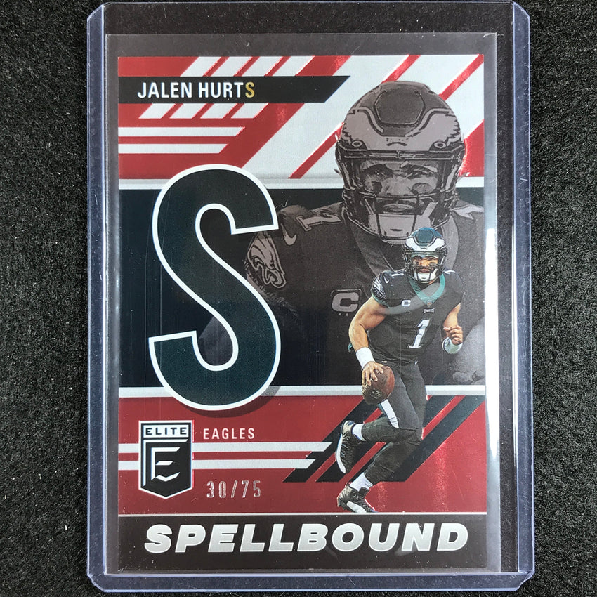 2023 Donruss Elite Nfl Jalen Hurts Spellbound Red 30/75