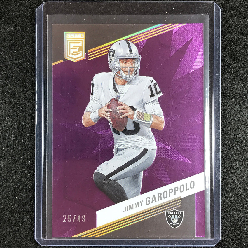 2023 Donruss Elite Nfl Jimmy Garoppolo Purple 25/49