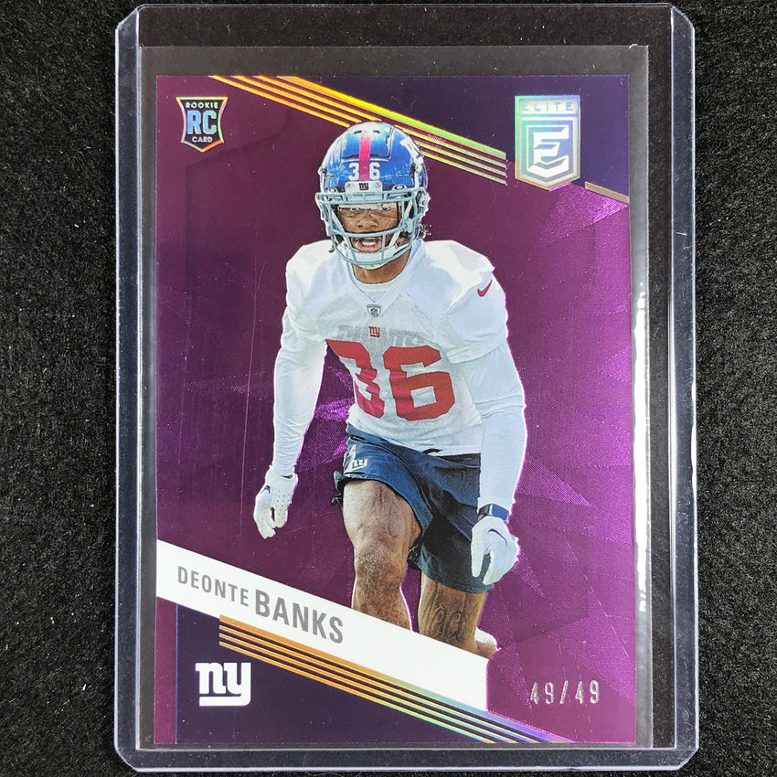 2023 Donruss Elite Nfl Deonte Banks Rookie Purple 49/49