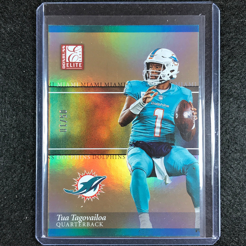2023 Donruss Elite Nfl Tua Tagovailoa 2003 Elite Gold 5/10