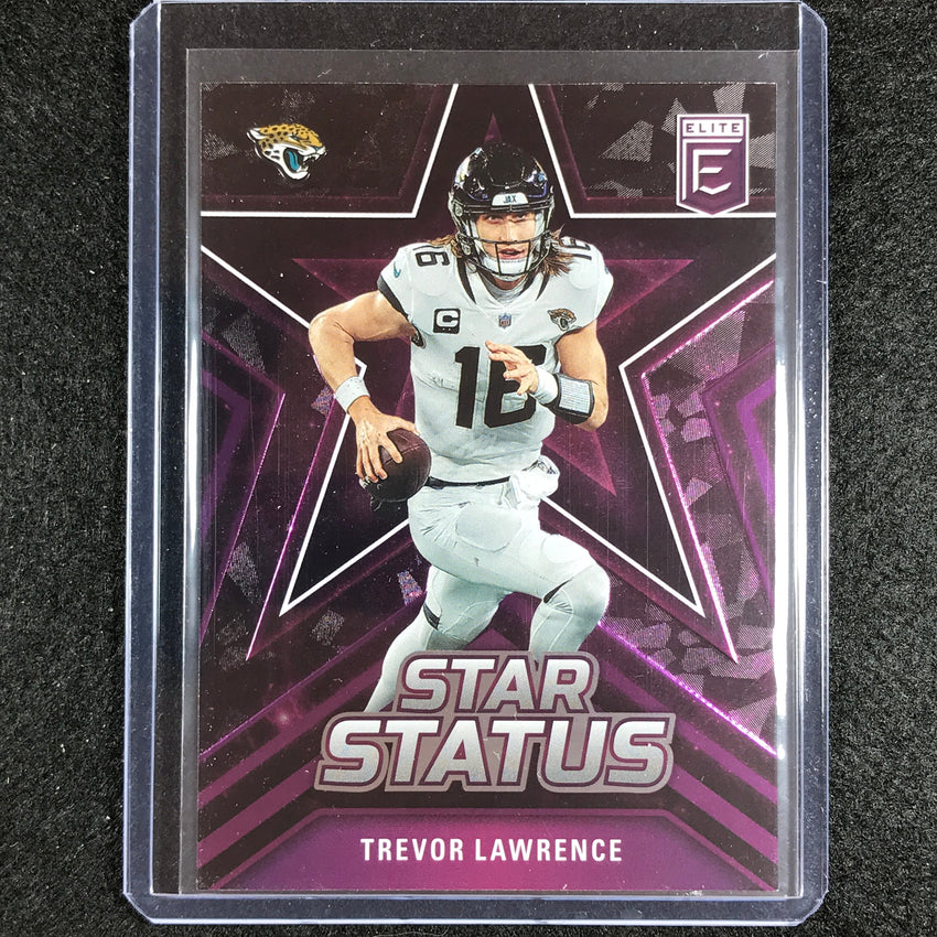 2023 Donruss Elite Nfl Trevor Lawrence Star Status Purple 10/10