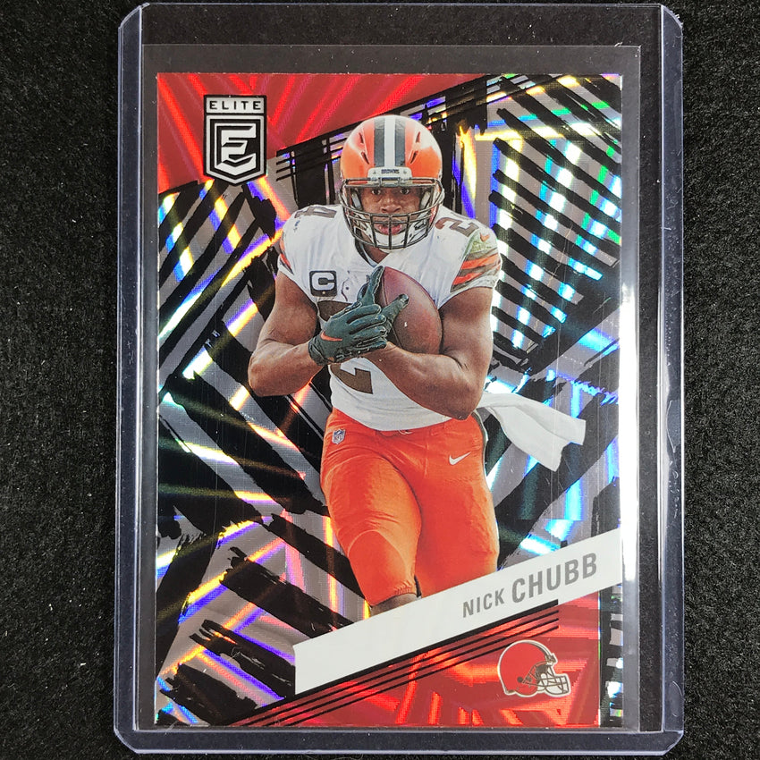 2023 Donruss Elite NFL NICK CHUBB Razzle Dazzle SSP #82