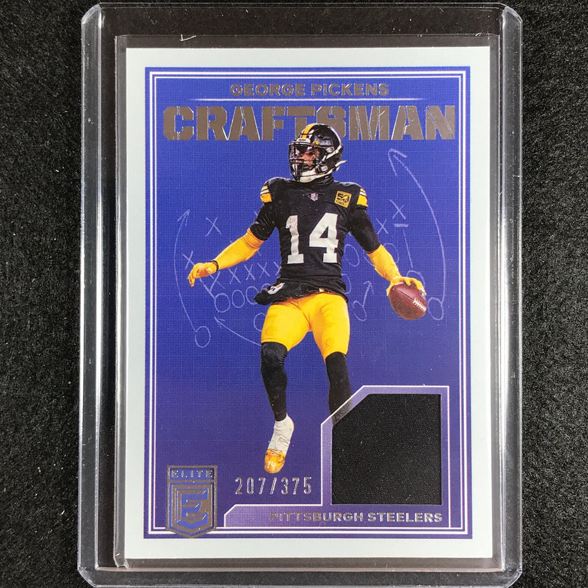 2023 Donruss Elite Nfl George Pickens Craftsmen Jersey Patch Silver 207/375