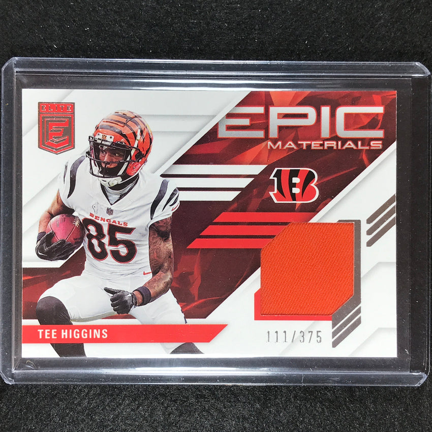 2023 Donruss Elite Nfl Tee Higgins Epic Materials Patch Silver 111/375