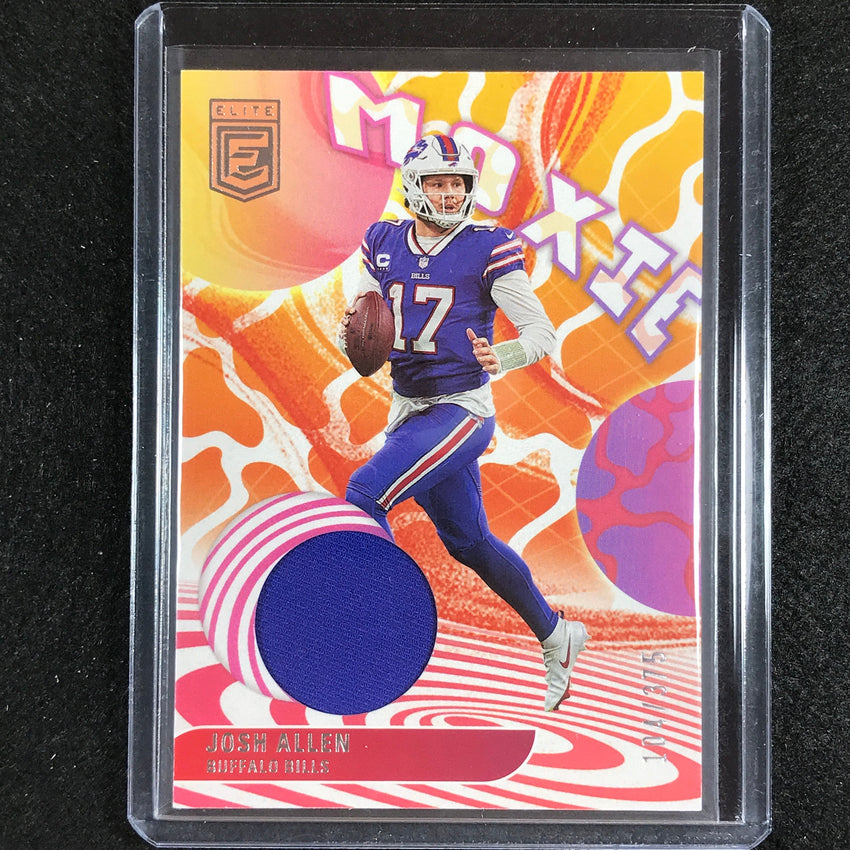 2023 Donruss Elite Nfl Josh Allen Moxie Patch Silver 104/375