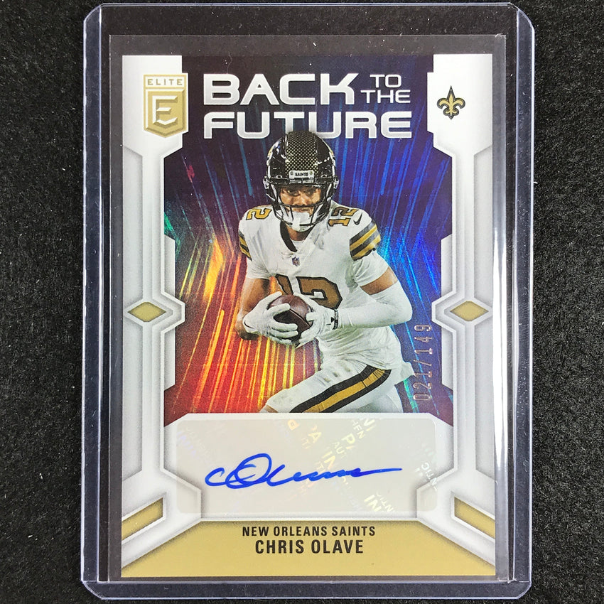 2023 Donruss Elite Nfl Chris Olave Back To The Future Signatures Auto 21/149