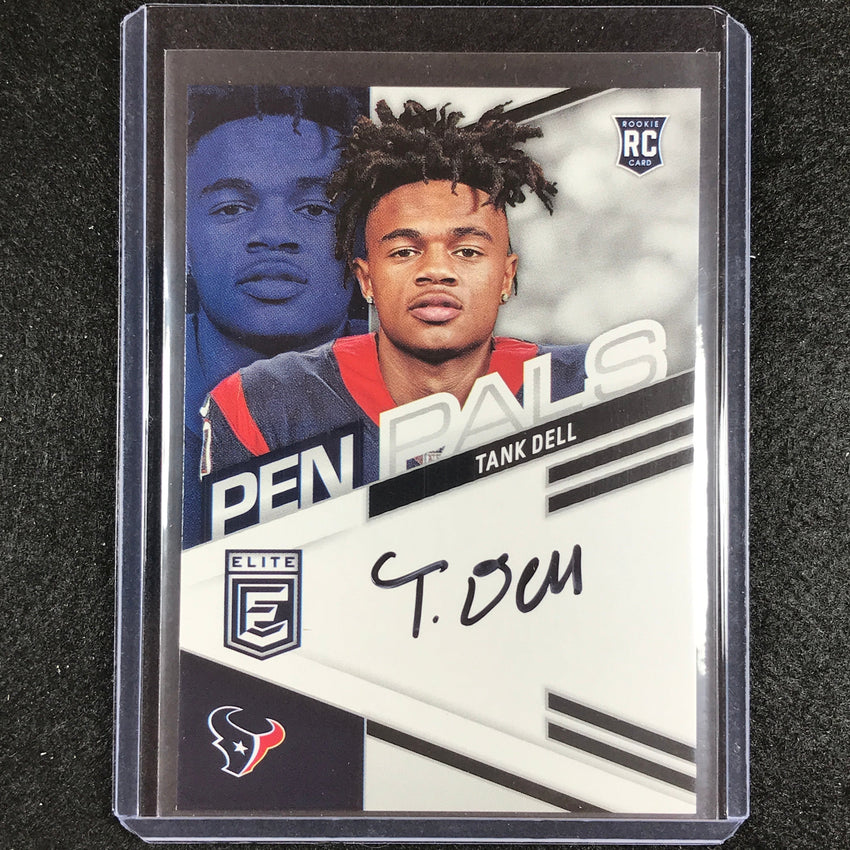 2023 Donruss Elite Nfl Tank Dell Pen Pals Rookie Auto Black Ink No Pptde
