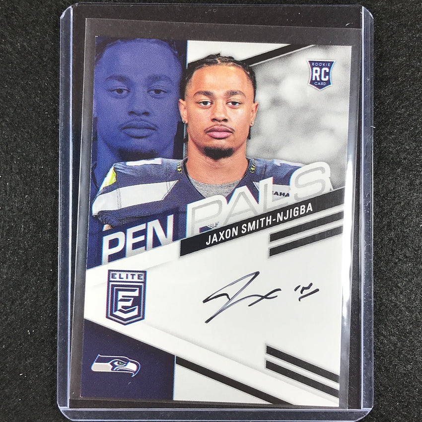 2023 Donruss Elite Nfl Jaxon Smith-njigba Pen Pals Rookie Auto Black Ink No Ppjsn