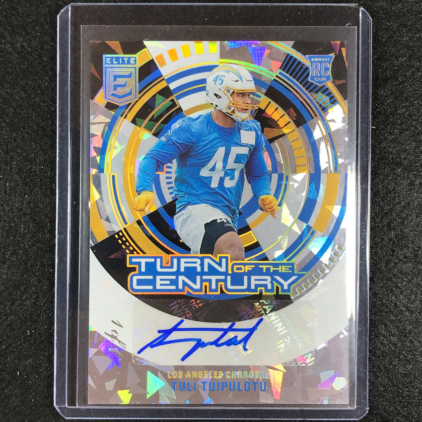 2023 Donruss Elite Nfl Tuli Tuipulotu Turn Of Century Rookie Auto Black 1/1