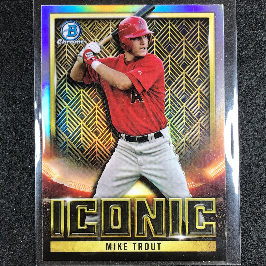 2023 Bowman Chrome MLB MIKE TROUT Bowman Iconic Refractor #1