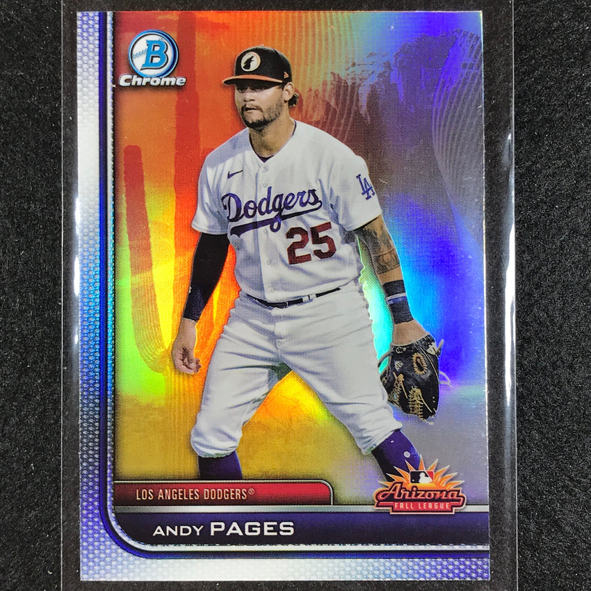 2023 Bowman Chrome MLB ANDY PAGES 2022 AFL Fall Stars Refractor #8