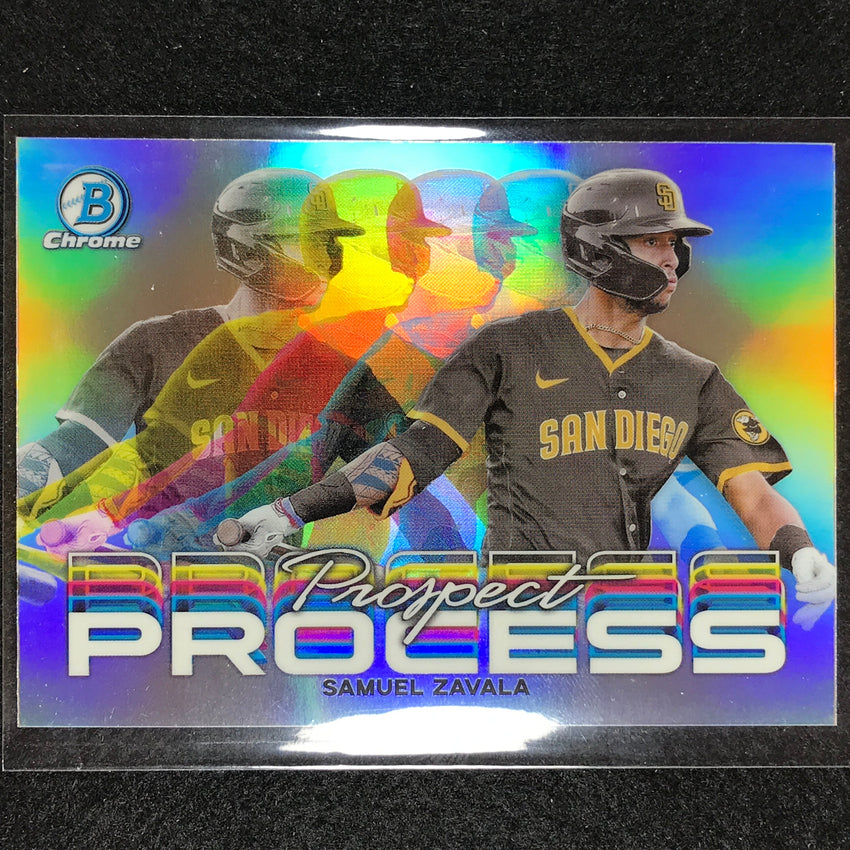 2023 Bowman Chrome MLB SAMUEL ZAVALA Prospect Process Refractor #2