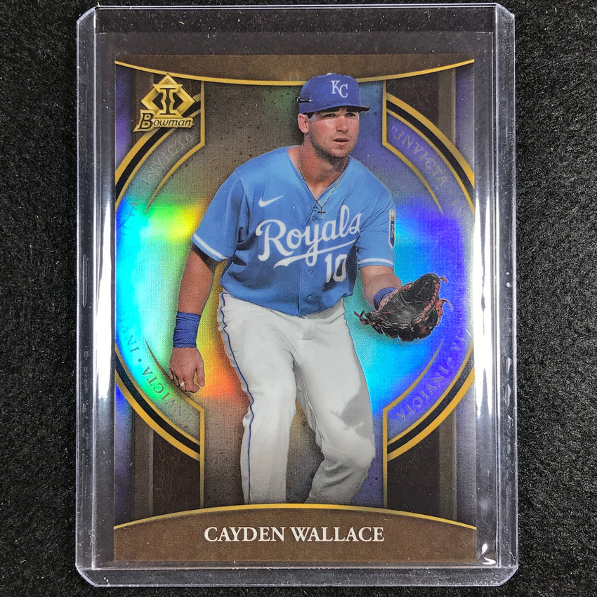 2023 Bowman Chrome MLB CAYDEN WALLACE Bowman Invicta Refractor #18