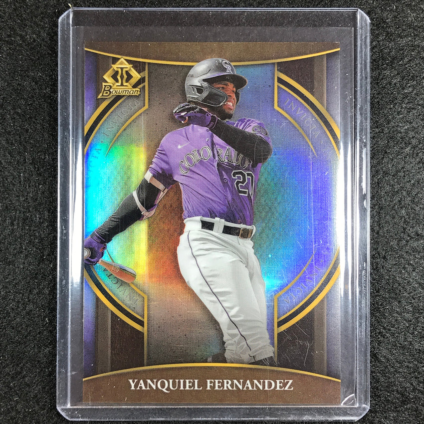 2023 Bowman Chrome MLB YANQUIEL FERNANDEZ Bowman Invicta Refractor #5