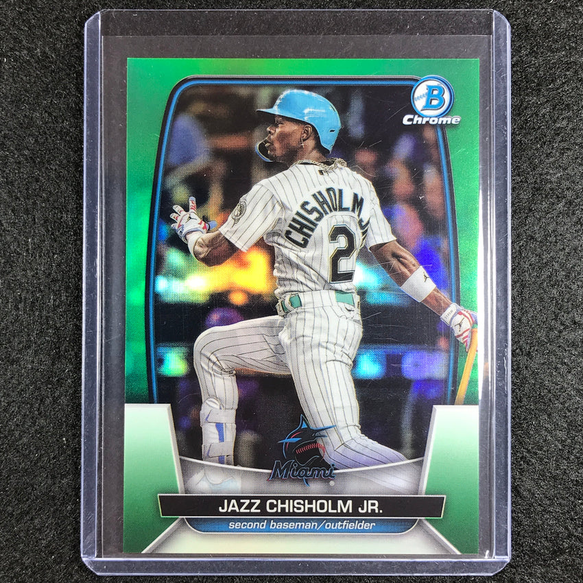 2023 Bowman Chrome Mlb Jazz Chisholm Jr. Base Green 21/99