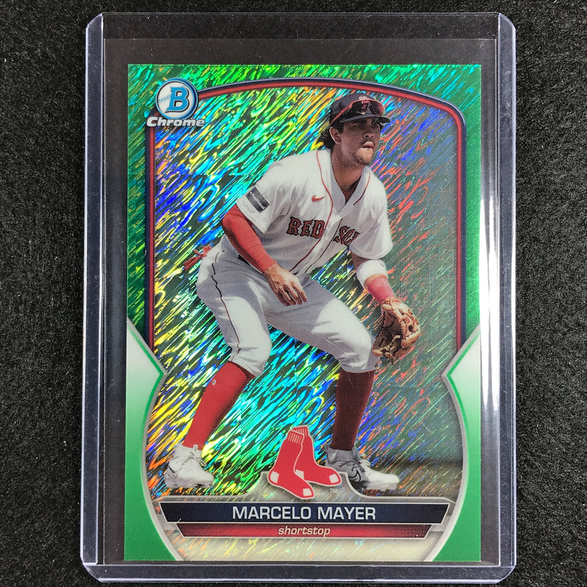 2023 Bowman Chrome MLB MARCELO MAYER Prospect Green Shimmer 79/99