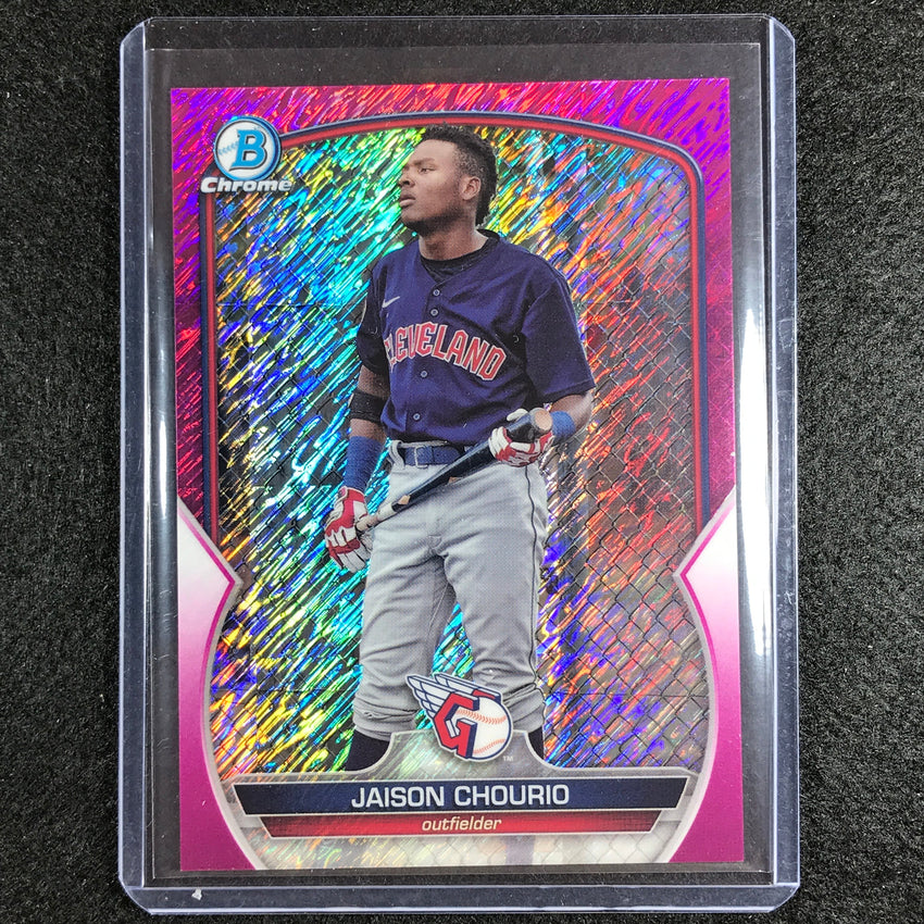 2023 Bowman Chrome Mlb Jaison Chourio Prospect Fuchsia Shimmer 15/199