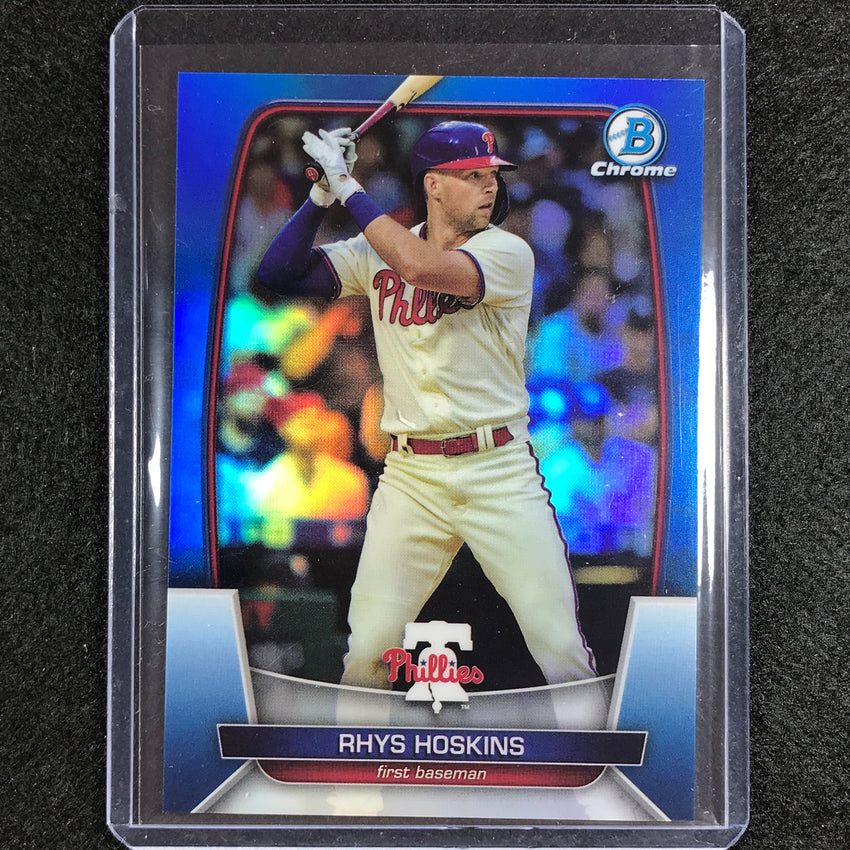 2023 Bowman Chrome Mlb Rhys Hoskins Base Blue Refractor 1/150