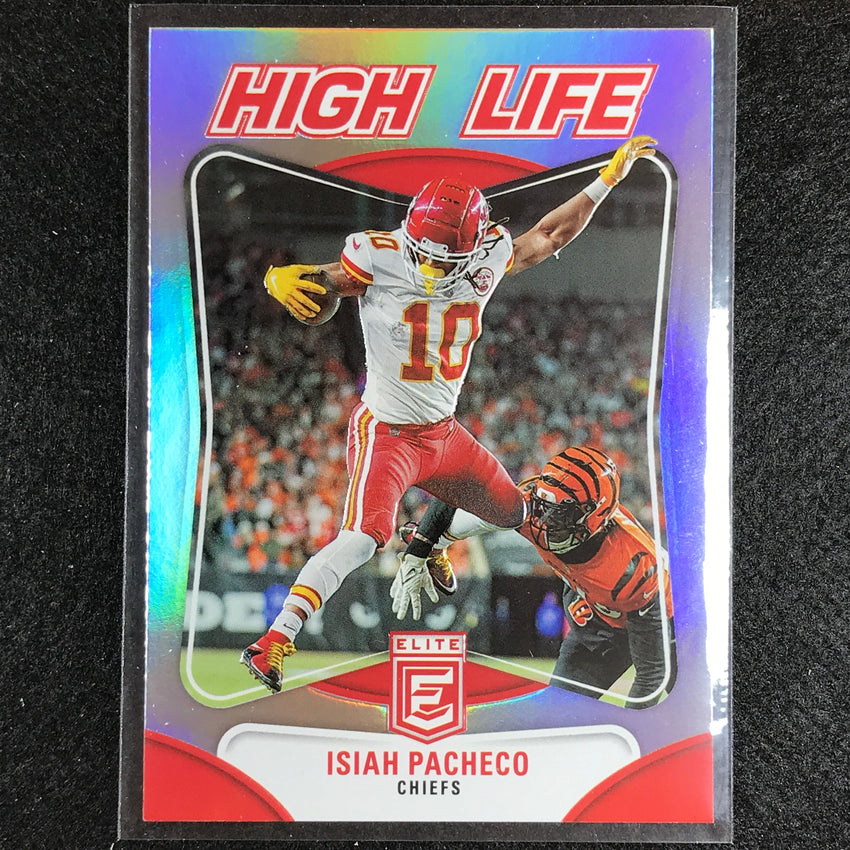 2023 Donruss Elite Nfl Isiah Pacheco High Life Silver No 4