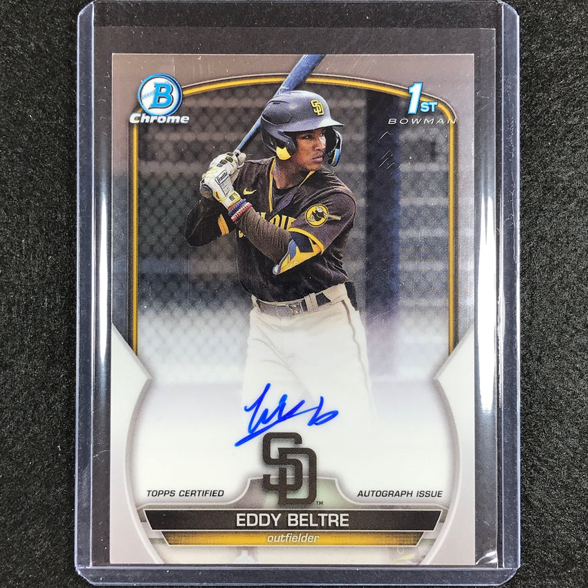 2023 Bowman Chrome Mlb Eddy Beltre 1st Bowman Prospect Auto Base No Eb A