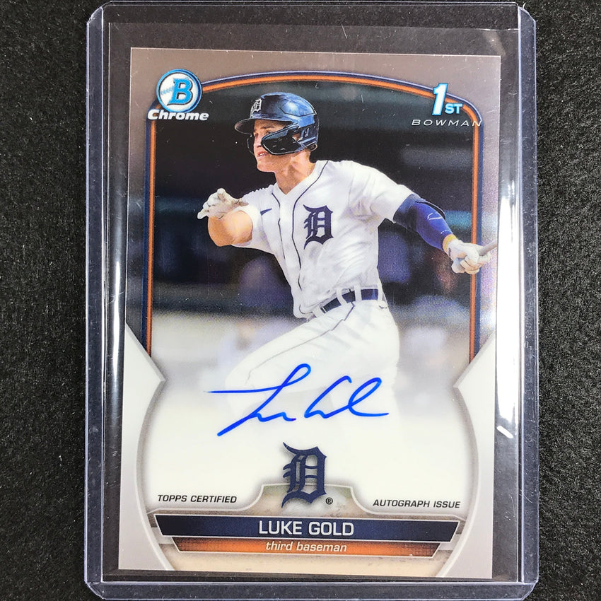 2023 Bowman Chrome Mlb Luke Gold 1st Bowman Prospect Auto Base No Lgd A