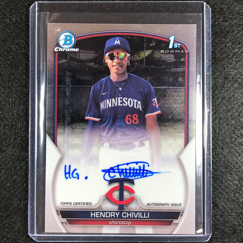 2023 Bowman Chrome MLB HENDRY CHIVILLI 1st Bowman Prospect Auto Base #HC