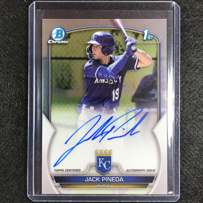 2023 Bowman Chrome MLB JACK PINEDA 1st Bowman Prospect Auto Base #JPI