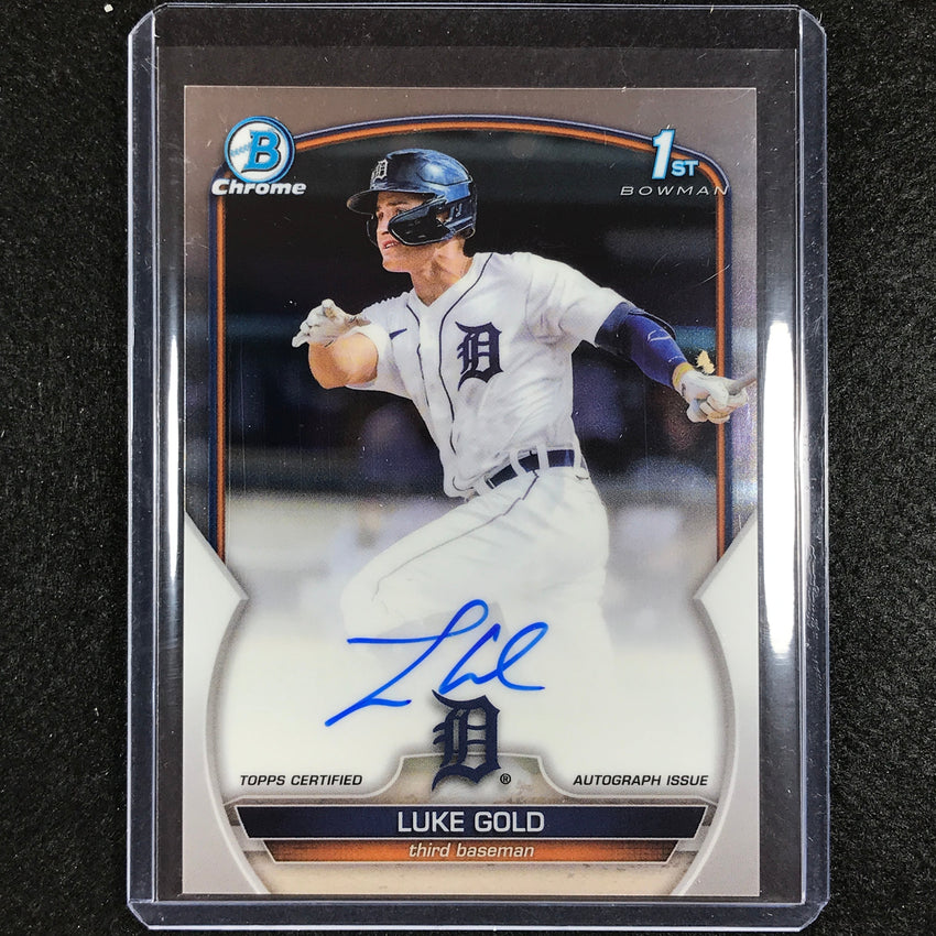 2023 Bowman Chrome Mlb Luke Gold 1st Bowman Prospect Auto Base No Lgd B
