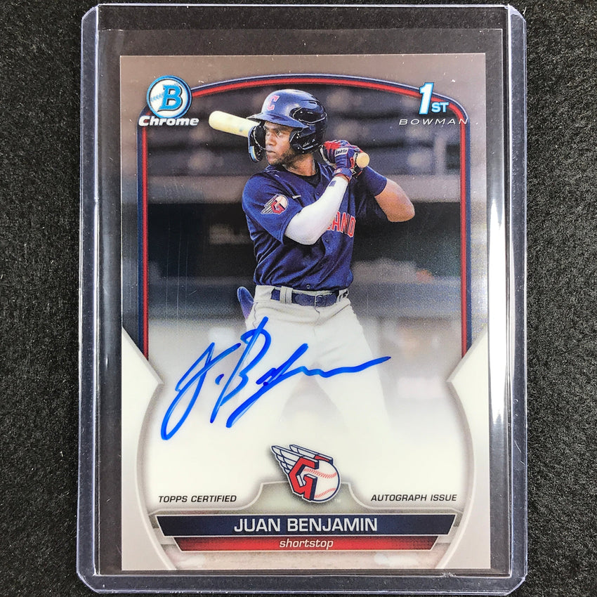 2023 Bowman Chrome MLB JUAN BENJAMIN 1st Bowman Prospect Auto Base #JBN