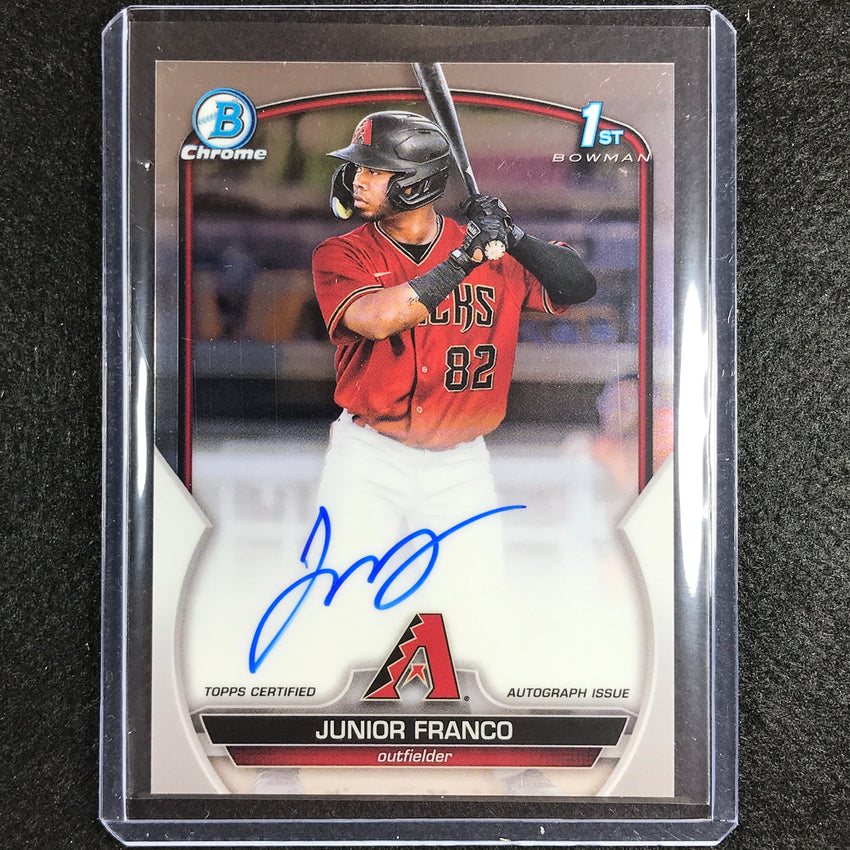 2023 Bowman Chrome MLB JUNIOR FRANCO 1st Bowman Prospect Auto Base #JFO