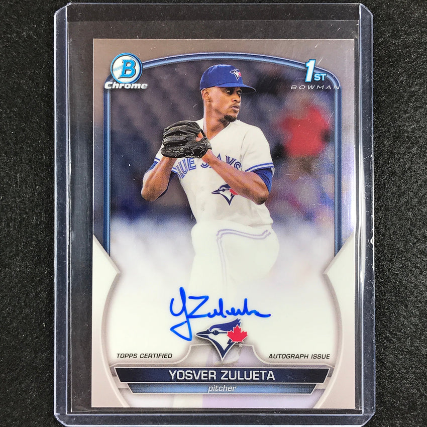 2023 Bowman Chrome Mlb Yosver Zulueta 1st Bowman Prospect Auto Base No Yz A