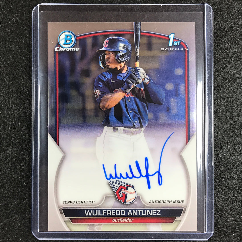 2023 Bowman Chrome MLB WUILFREDO ANTUNEZ 1st Bowman Prospect Auto Base #WAN