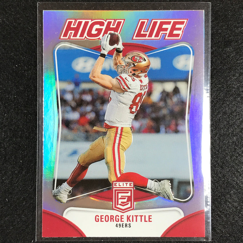 2023 Donruss Elite Nfl George Kittle High Life Silver No 10