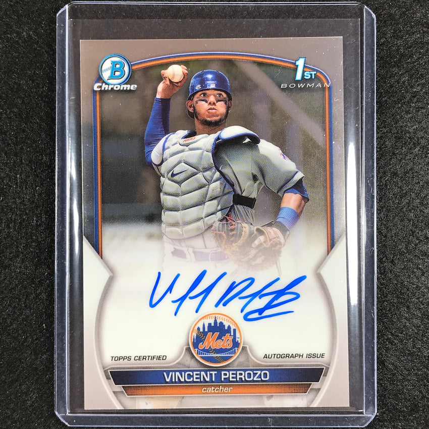 2023 Bowman Chrome MLB VINCENT PEROZO 1st Bowman Prospect Auto Base #VP