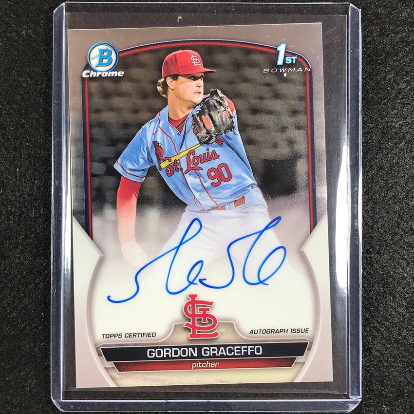 2023 Bowman Chrome Mlb Gordon Graceffo 1st Bowman Prospect Auto Base No Ggo