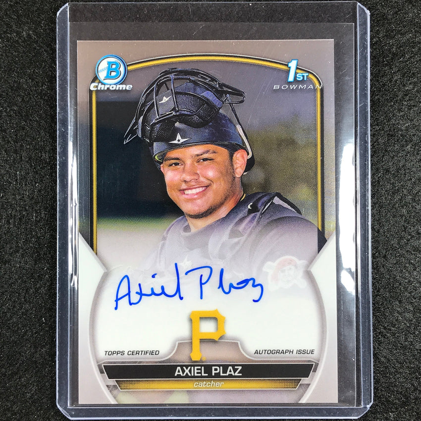 2023 Bowman Chrome MLB AXIEL PLAZ 1st Bowman Prospect Auto Base #APL